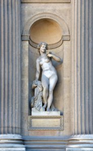 Bacchante Schoenewerk 1859 niche Cour Carrée Louvre