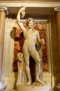 Bacchus atop a Bacchic scene, Roman, 2nd century AD, marble - Galleria Borghese - Rome, Italy - DSC04946