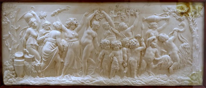 Bacchanlian Triumph, after Clodion, c. 1772, white terracotta stoneware - Wedgwood Museum - Barlaston, Stoke-on-Trent, England - DSC09693