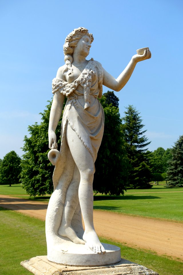 Bacchante, mid 1800s, marble - Wrest Park - Bedfordshire, England - DSC08272