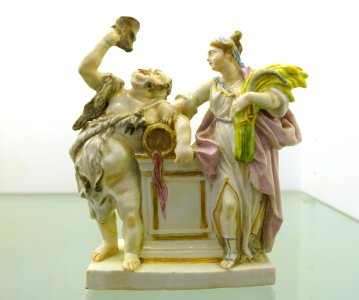 Bacchus and Ceres, apparently but unidentified - Museo Nacional de Artes Decorativas - Madrid, Spain - DSC08408