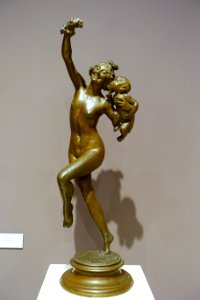 Bacchante with Infant Faun by Frederick MacMonnies, 1894, bronze - Bennington Museum - Bennington, VT - DSC09061