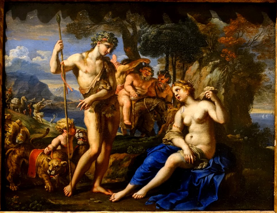 Bacchus and Ariadne, by Francois Perrier, c. 1647-1650, oil on canvas - Blanton Museum of Art - Austin, Texas - DSC07842
