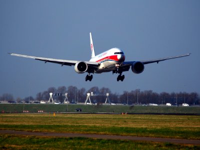 B-2083 China Cargo Airlines Boeing 777-F6N - cn 37717, landing at Schiphol (AMS - EHAM), Netherlands, pic1