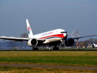 B-2083 China Cargo Airlines Boeing 777-F6N - cn 37717, landing at Schiphol (AMS - EHAM), Netherlands, pic3