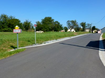 Baâlons (Ardennes) city limit sign