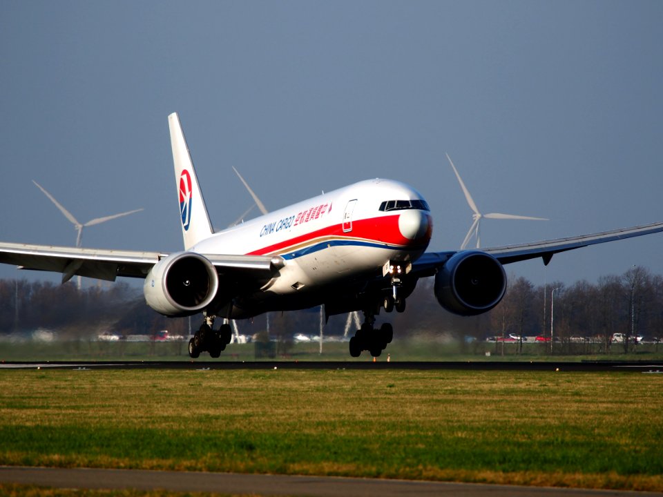 B-2083 China Cargo Airlines Boeing 777-F6N - cn 37717, landing at Schiphol (AMS - EHAM), Netherlands, pic2