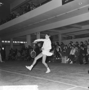 Badmintonkampioenschappen te Utrecht. Imre Rietveld in aktie, Bestanddeelnr 915-8509