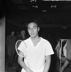Badmintonkampioenschappen te Utrecht. Henk Leidelmeijer, Bestanddeelnr 915-8510