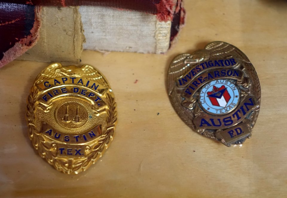Badges - Austin Fire Museum - Austin, Texas - DSC09318
