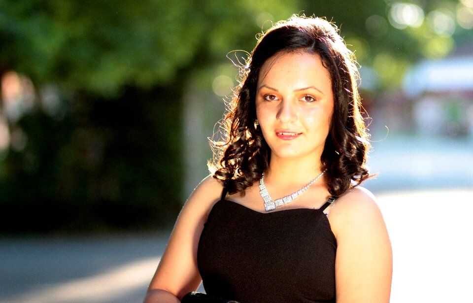 Light beauty portrait