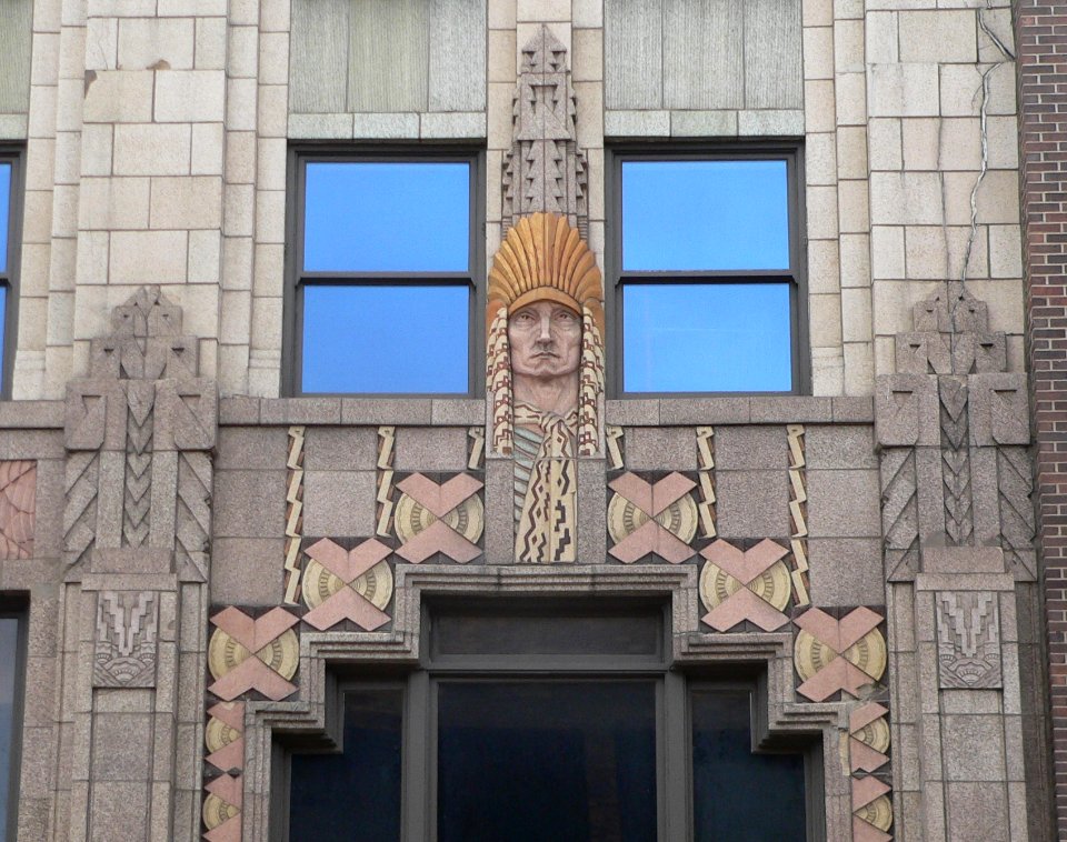 Badgerow Bldg NW entrance detail 1