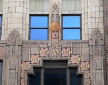 Badgerow Bldg NW entrance detail 1