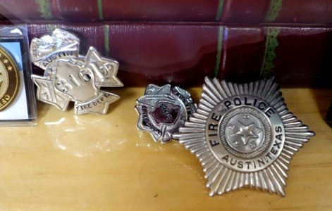 Badges - Austin Fire Museum - Austin, Texas - DSC09324
