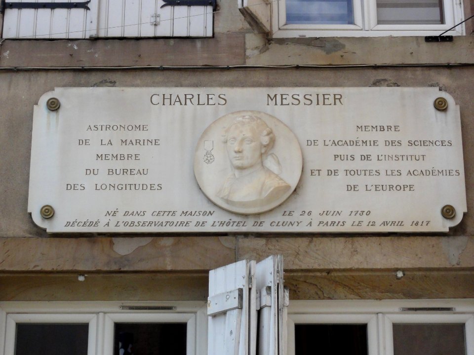 Badonviller (M-et-M) maison Charles Messier, plaque