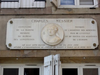 Badonviller (M-et-M) maison Charles Messier, plaque