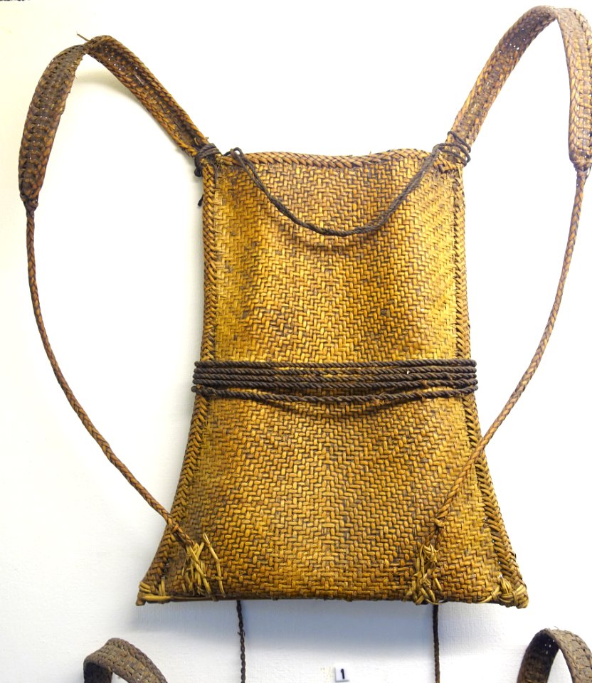 Bag, Giarai people, rattan - Museum of Vietnamese History - Ho Chi Minh City - DSC05769