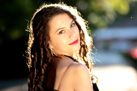 Light beauty portrait