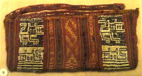 Bag, camelid fiber, Inka style, Nasca - DSC06122
