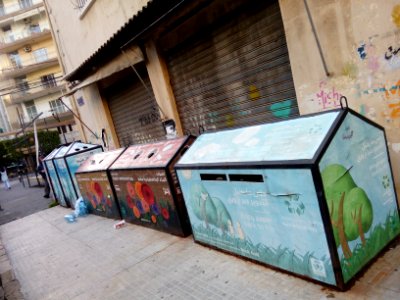 Bacs de tri sélectif Badaro Beyrouth 04