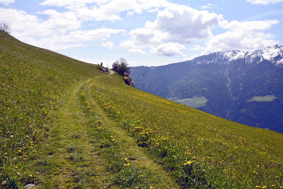 Nature hiking landscape