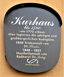 Bad Lauchstädt, Parkstr. 13 KurhausInfo