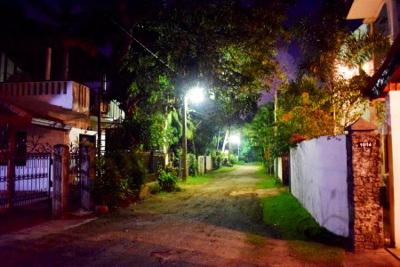 Back street in Negombo, Sri Lanka photo