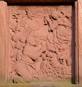 Bad Camberg, Kreuzweg zur Kreuzkapelle, Station 1, Detail