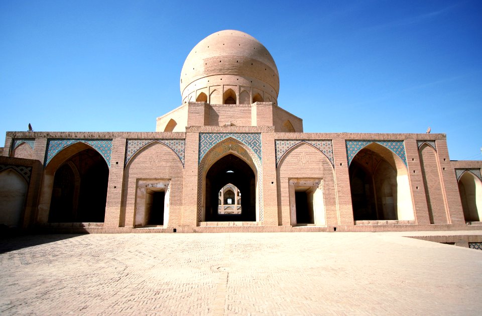 Backside of Agha Bozorg Mosque in Kashan, Iran