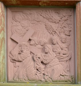 Bad Camberg, Kreuzweg zur Kreuzkapelle, Station 5, Detail