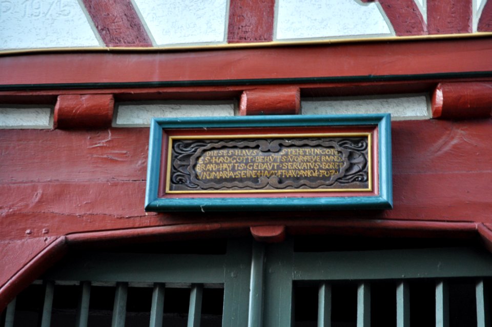 Bad Camberg, Pfarrgasse 7, Detail
