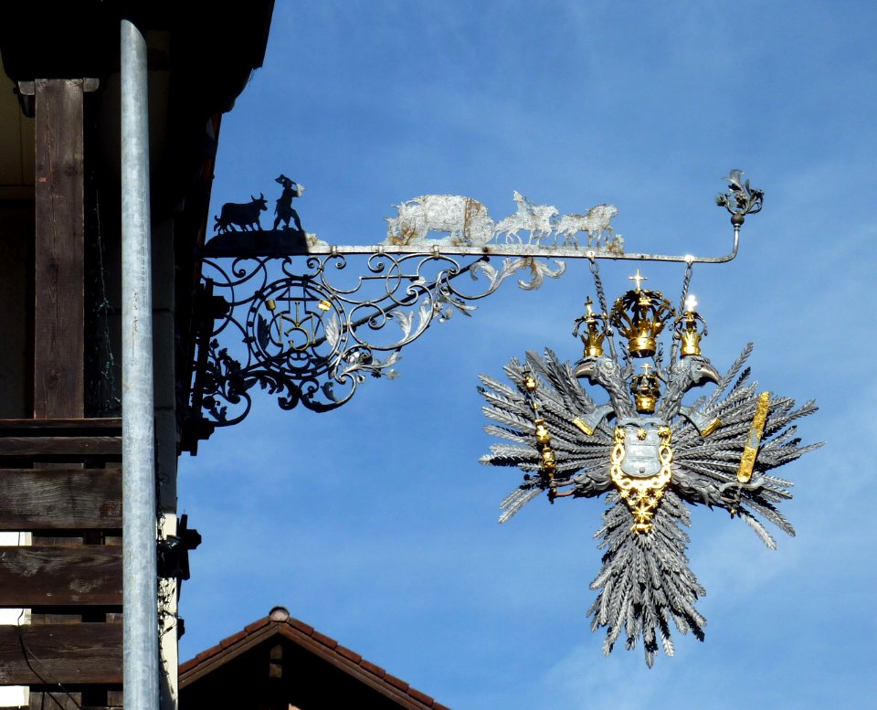 Bad Hindelang Adler-Post Wirtshausschild