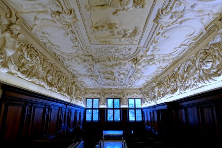 Baroque stucco ceiling by Carlo Moretti Brentano, completed 1674 - Stadtmuseum Fembohaus - Nuremberg, Germany -DSC02145