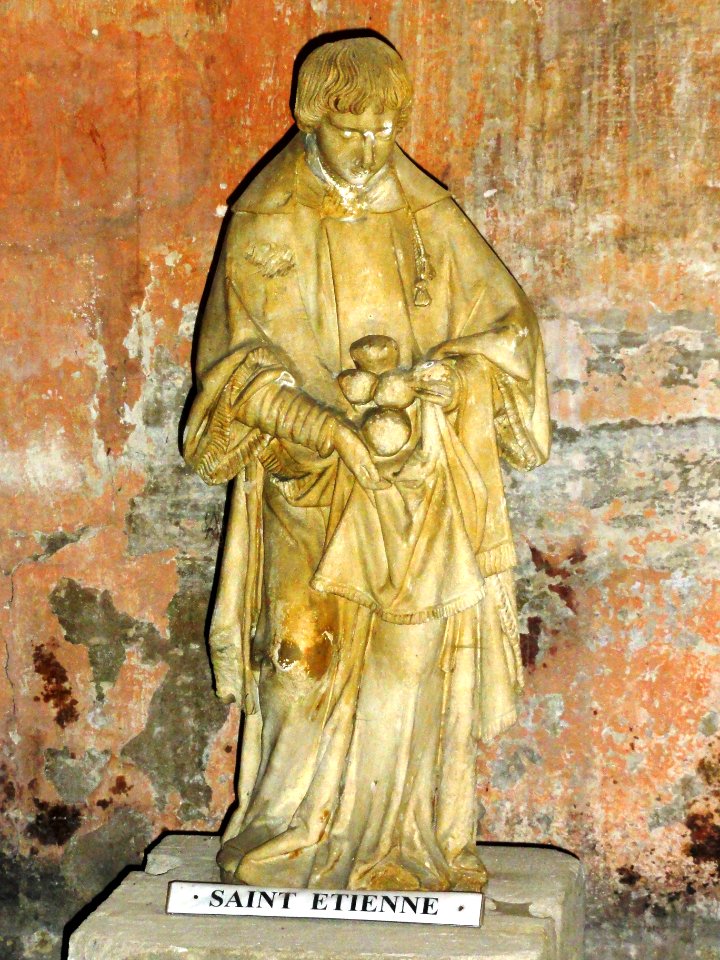Bar-le-Duc (Meuse) église St.Etienne, statue Saint Etienne
