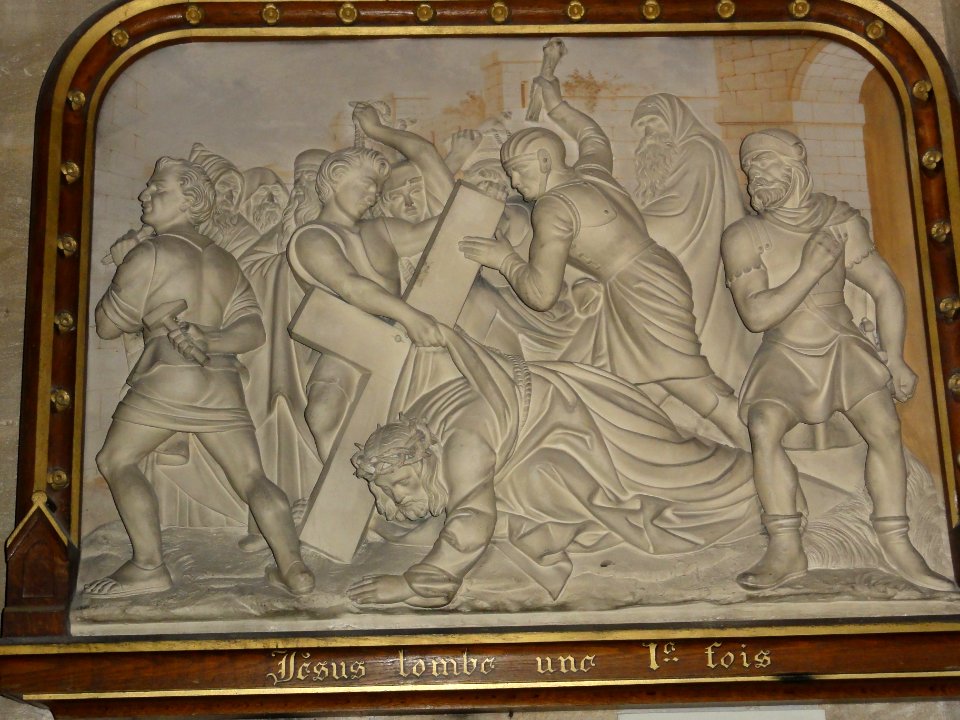 Bar-le-Duc (Meuse) église Saint-Étienne, chemin de croix, station 03