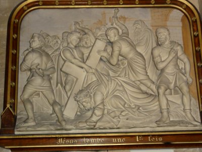 Bar-le-Duc (Meuse) église Saint-Étienne, chemin de croix, station 03