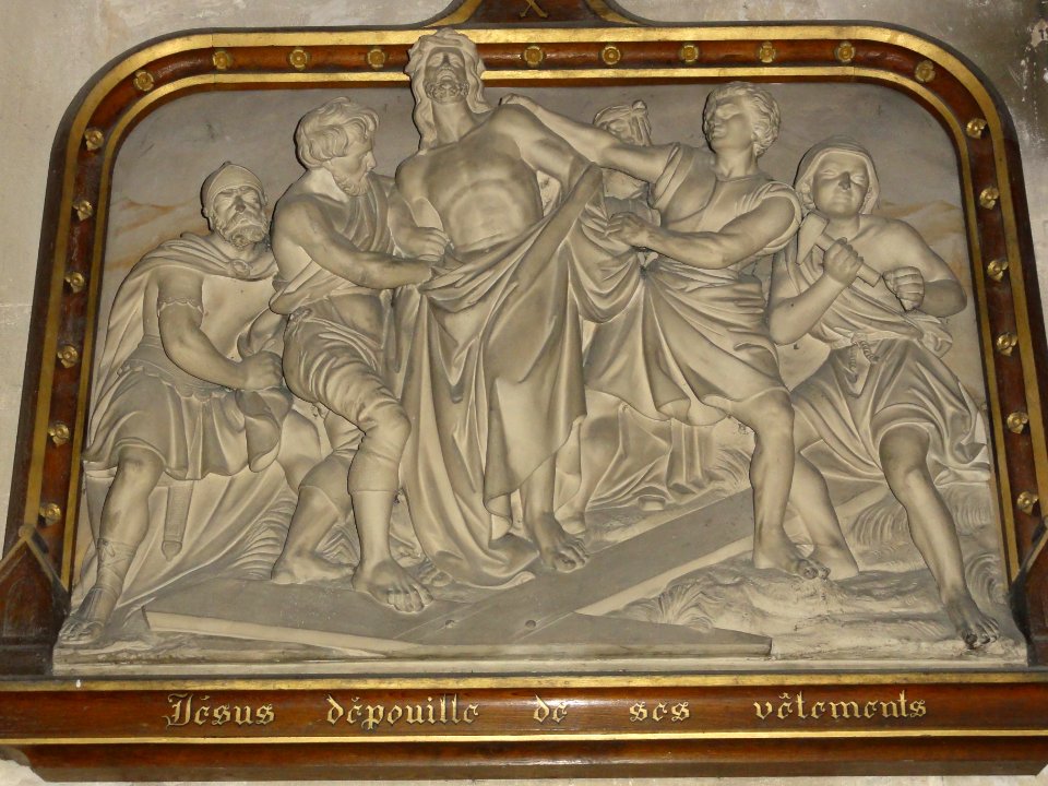 Bar-le-Duc (Meuse) église Saint-Étienne, chemin de croix, station 10