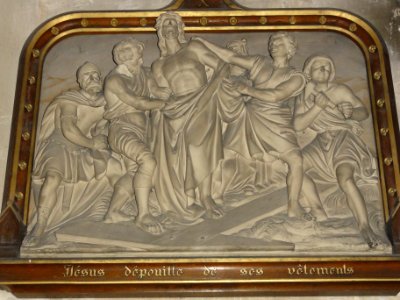 Bar-le-Duc (Meuse) église Saint-Étienne, chemin de croix, station 10