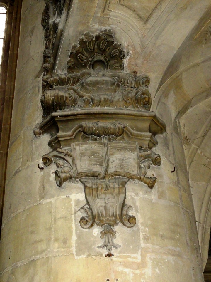 Bar-le-Duc (Meuse) église St.Etienne, décoration orgue