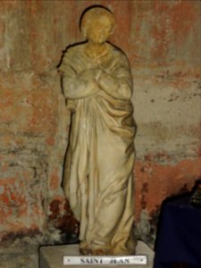 Bar-le-Duc (Meuse) église St.Etienne, statue Saint Jean