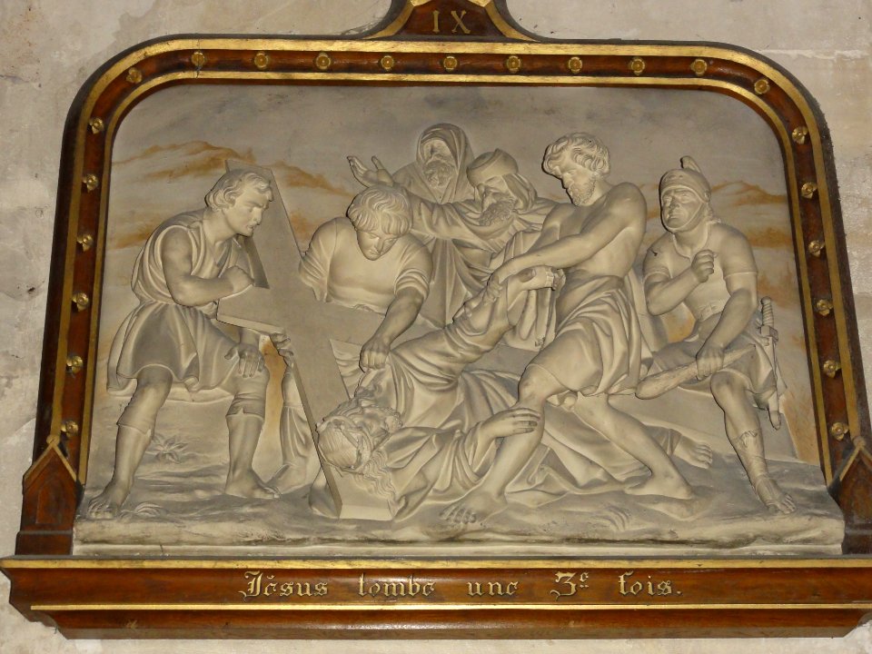 Bar-le-Duc (Meuse) église Saint-Étienne, chemin de croix, station 09