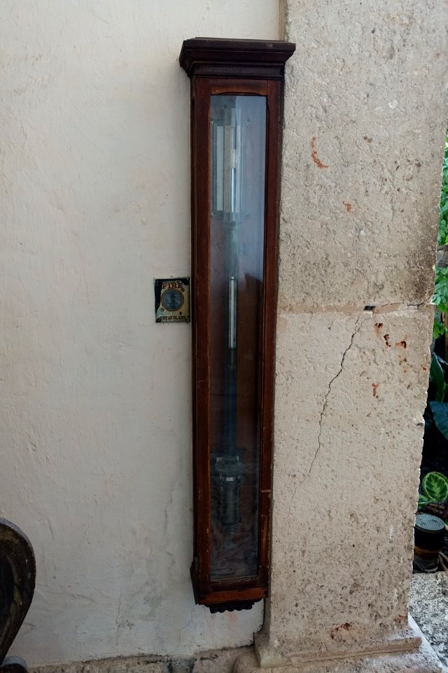 Baro-Thermometer - Vizcaya Museum and Gardens - Miami, Florida - DSC08478