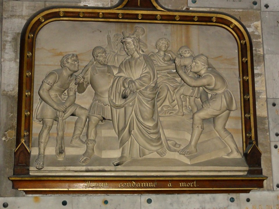 Bar-le-Duc (Meuse) église Saint-Étienne, chemin de croix, station 01