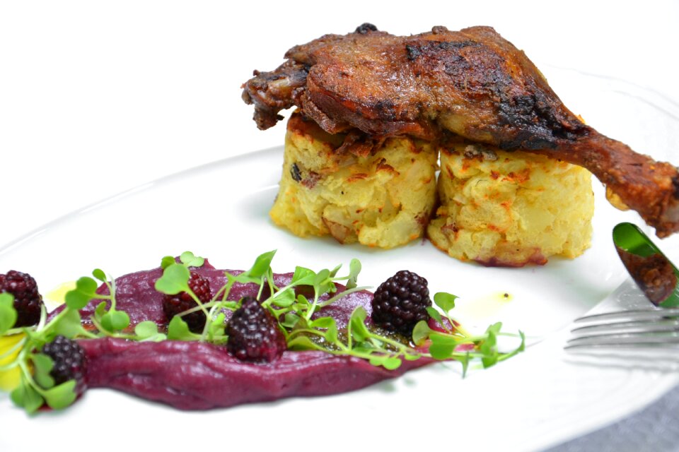 Duck cabbage blackberry