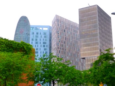 Barcelona - Torre Agbar, Hotel Novotel Barcelona City, Oficinas Diagonal 197 y Cuatrecasas Abogados 1