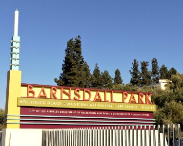 Barnsdall Park sign Hollywood Blvd. 2015-05-10