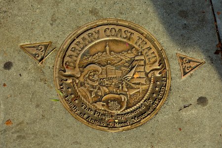 Barbary Coast Trail marker - San Francisco, CA - DSC02649
