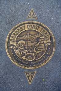 Barbary Coast Trail marker - San Francisco, CA - DSC02051