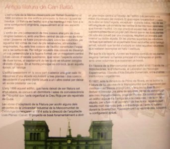 Barcelona - Antiga fàbrica Can Batlló (Urgell), Edifici del Rellotge 5