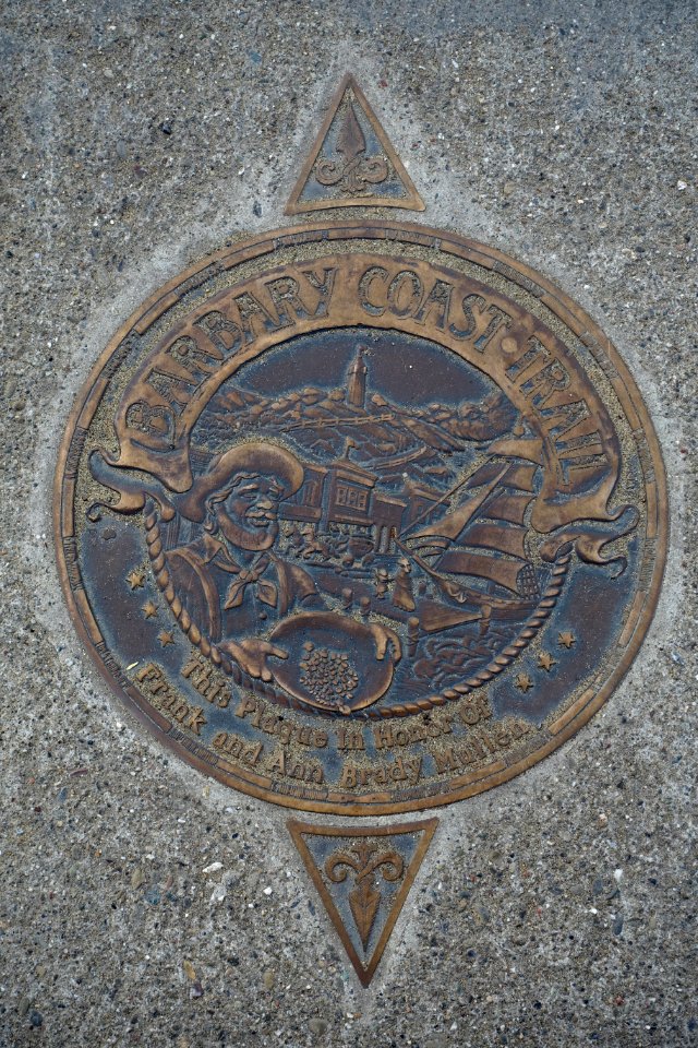 Barbary Coast Trail marker - San Francisco, CA - DSC02335